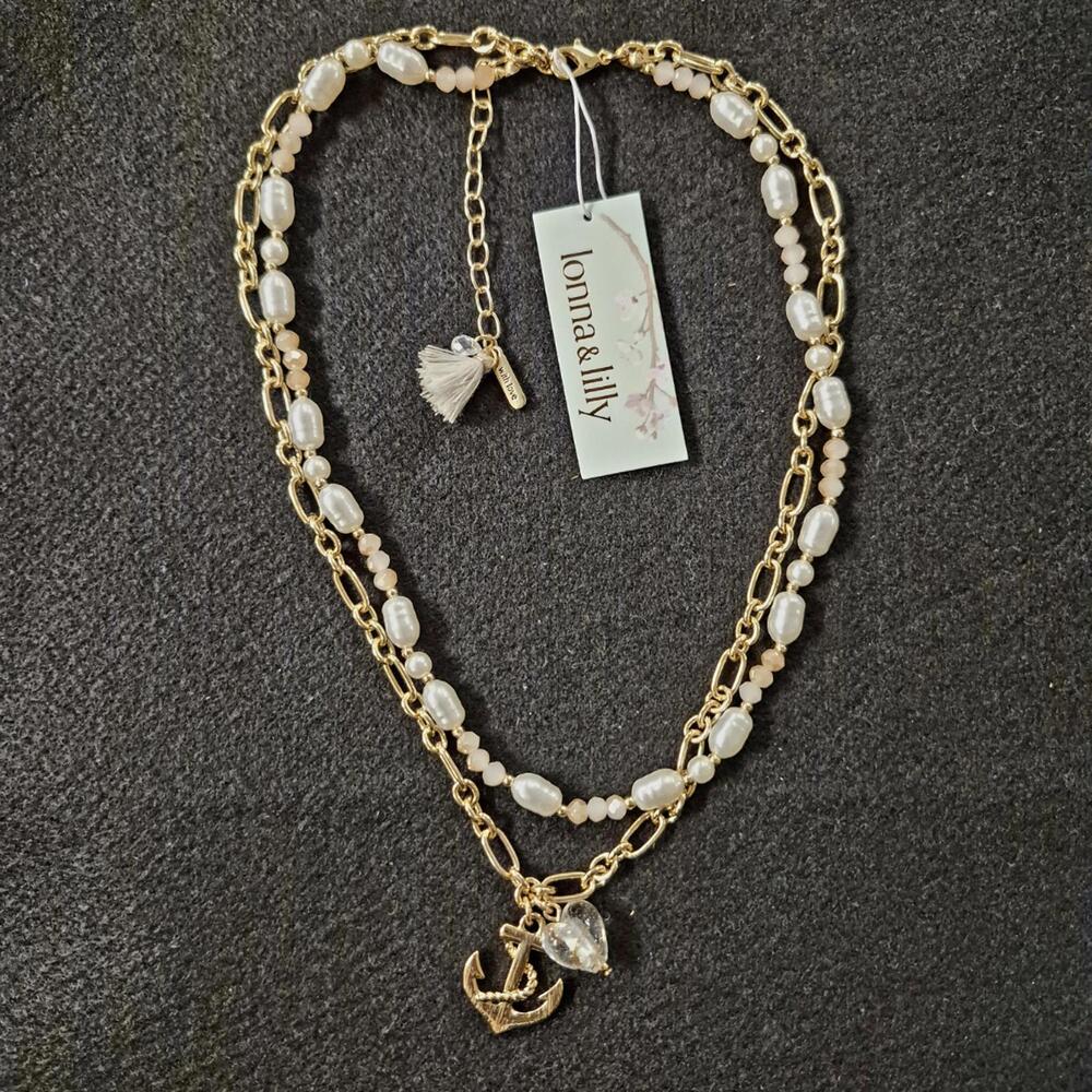 lonna & lilly Gold-Tone Sea Life Layered Pendant Necklace - Picture 3 of 3